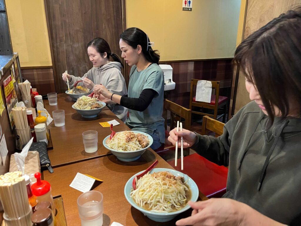 ピラティススクールの休憩中の様子