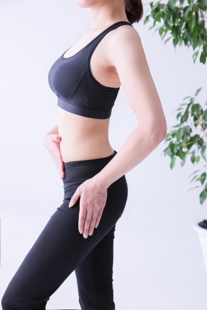 引き締まった女性