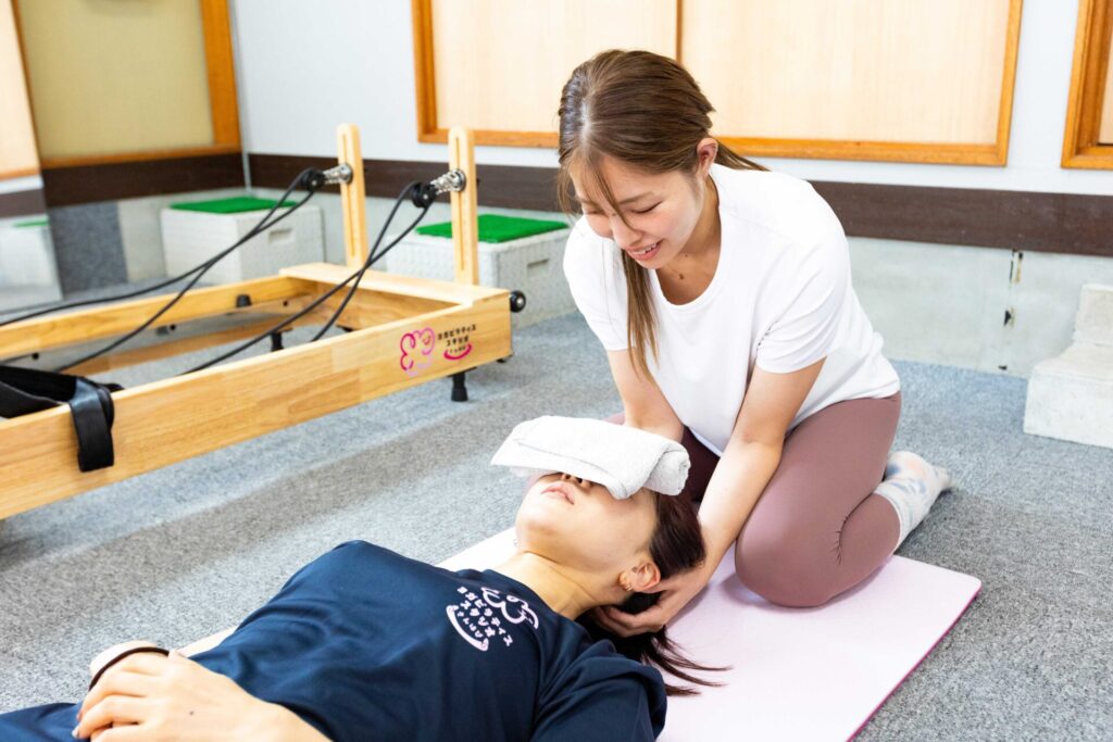 埼玉県にあるピラティス資格取得スクールの様子